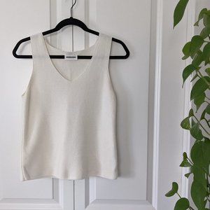 ARMED ANGELS Knit Tank, Off-White, XS